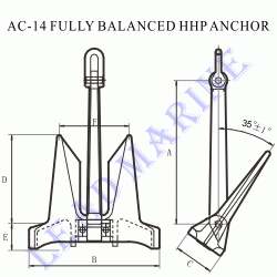 AC14 fully balanced anchor,china AC-14 fully balanced anchors.-AC-14 Fully Balanced Anchor