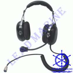 Headset for marine noise-proof telephone.-