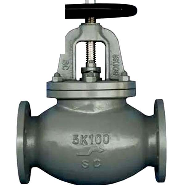 Marine valve Flange F7311 JIS 5K Cast Steel Globe valve