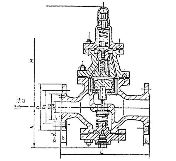 Marine Flange Cast Steel Steam Pressure Reducing Valve HDMV02-1-2