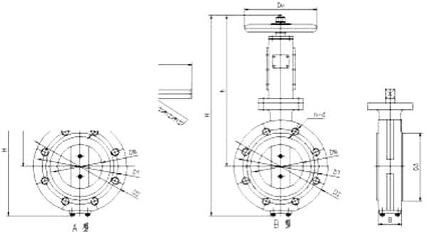 Marine Concentric Flange Type Manual and Spiral Manual Operated Butterfly Valve HD 5314