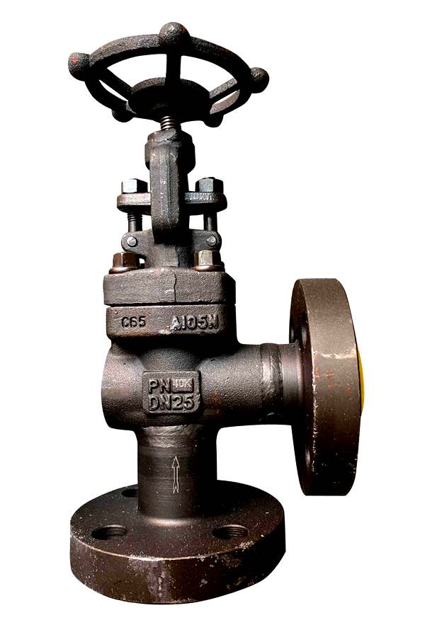 Marine Valve Flange F7330 JIS 40K Forged Steel Angle Valve