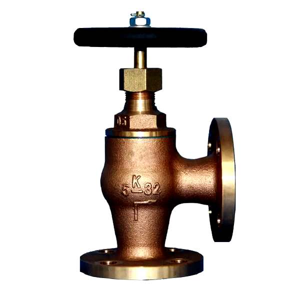 Marine Valve Flange F7302 JIS 5K Bronze Angle Valve