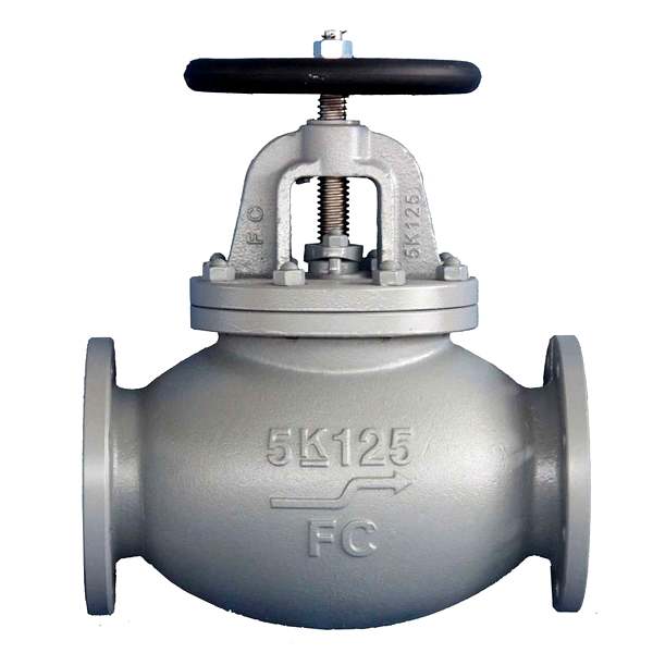 Marine valve Flange F7305 JIS 5K Cast Iron Globe valve