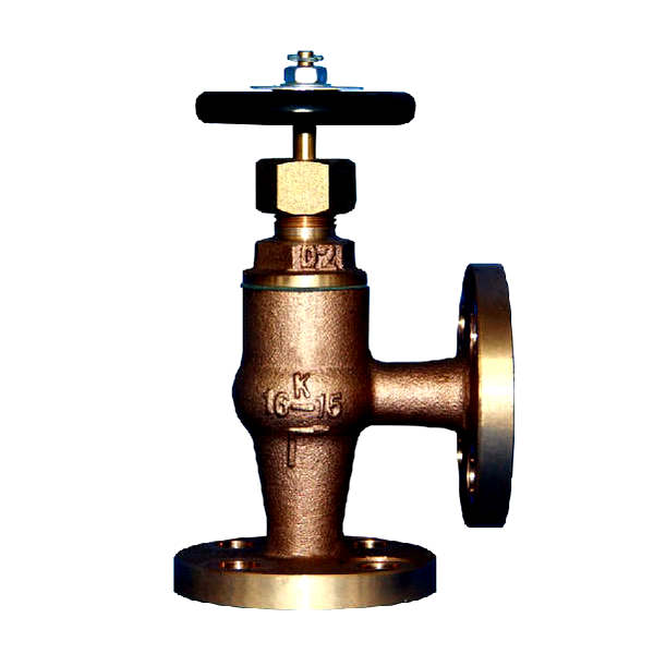 Marine Valve Flange F7304 JIS 16K Bronze Angle Valve