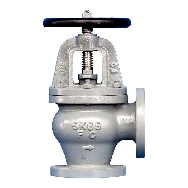 Marine Valve Flange F7306 JIS 5K Cast Iron Angle Valve