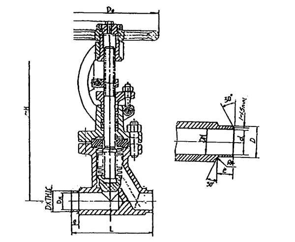 Marine 1.6 MPa &2.5 MPa 4.0 Mpa BELLOWSSEALED STOP VALVE (FORGE) HDMV67-00