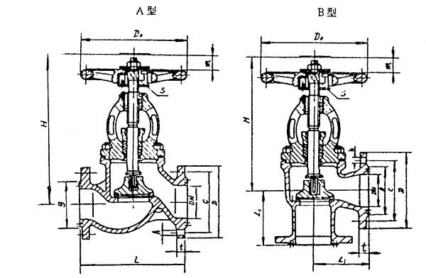 Marine PN3.0 Mpa Cast Steel Air Stop Check Valve HDMV22-00