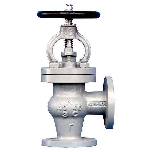 Marine Valve Flange F7318 JIS 40K Cast Steel Angle Valve