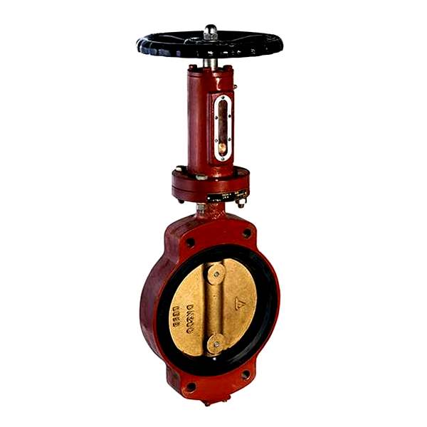 Marine Centric Wafer Type Spiral Manual Operated Butterfly Valve(Type 1D) Dalian Standard