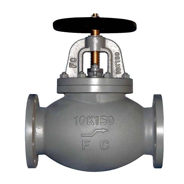 Marine valve Flange F7307 JIS 10K Cast Iron Globe valve