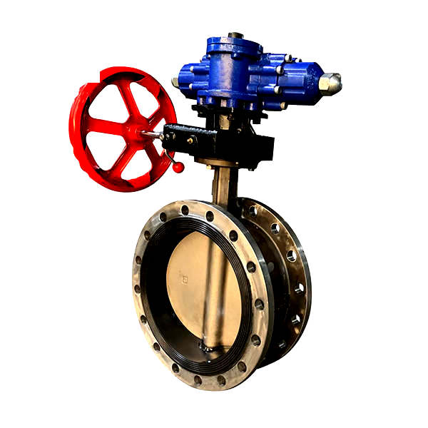 Marine Duplex Stainless Steel Flange Butterfly Valve Hydraulic With Manual Operated SCR SYSTEM