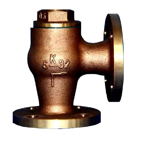 Marine Valve F7416 JIS 5K Bronze Angle Lift Check Valve