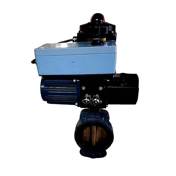 Marine FCV Electro-Hydraulic Operated Wafer Butterfly Valve Percentage control type