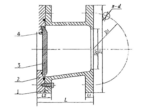 Marine SWING CHECK VALVE WITH EXTENDED PIPE HDJV19-00