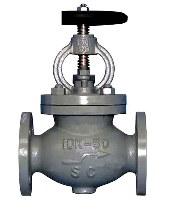 Marine Valve Flange F7319 JIS 10K Cast Steel Globe Valve