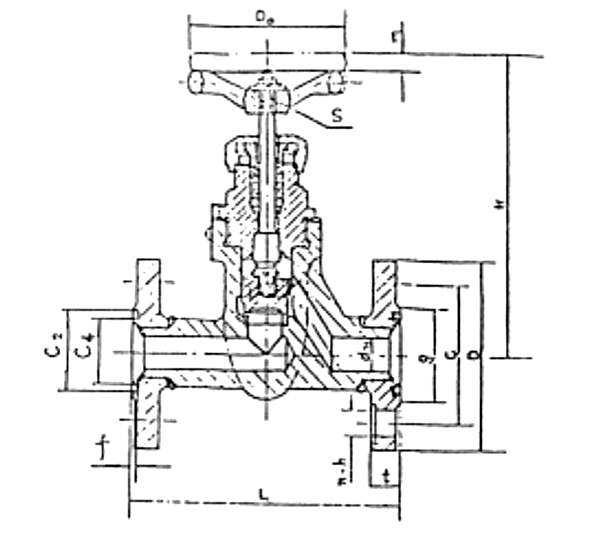 Marine Pn4.0 Mpa Forged Steel Air Globe Stop Chcek Valve HDMV32-00