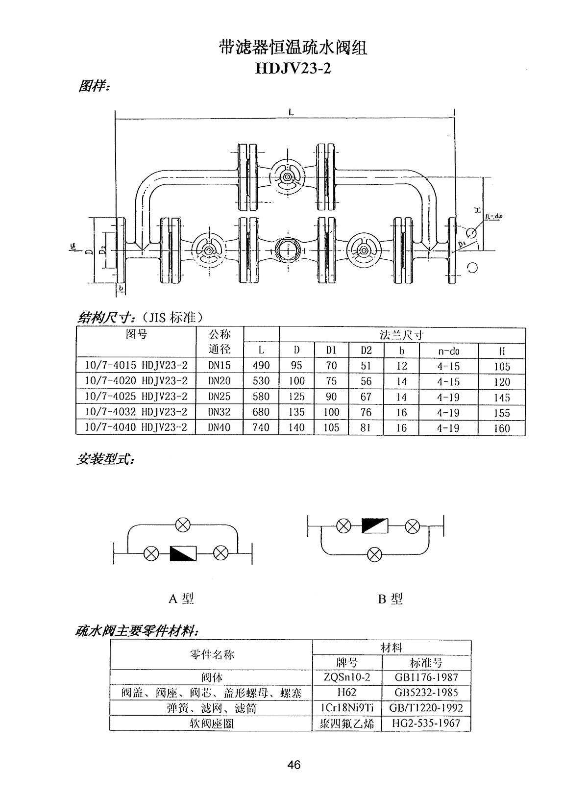 Marine With Filter Thermostatic Trap Valve Group HDJV23-1-2-3