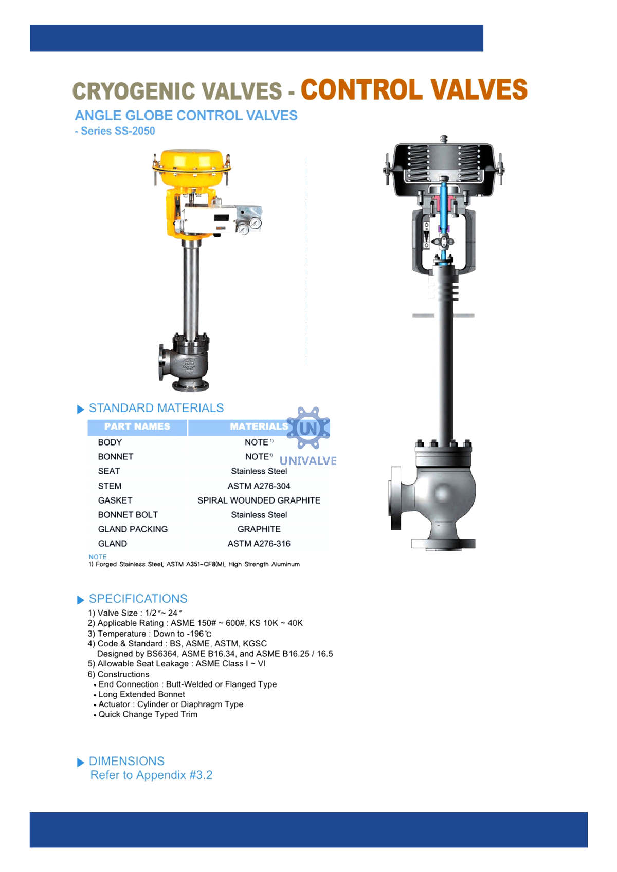 Marine Cryogenic Flow Control Valve Flange Type LNG SYSTEM